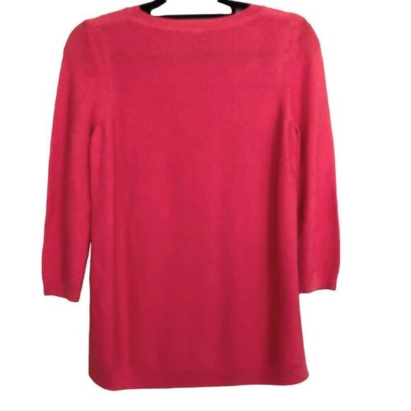 Talbots Sweater Womens Small Petite Coral Lightweight Soft Cotton Rayon - Picture 2 of 7